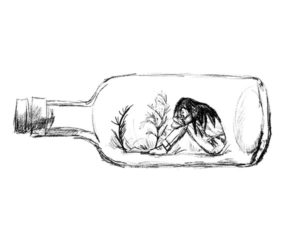 Girl in bottle
